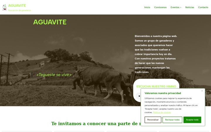 Screenshot of aguavite.es