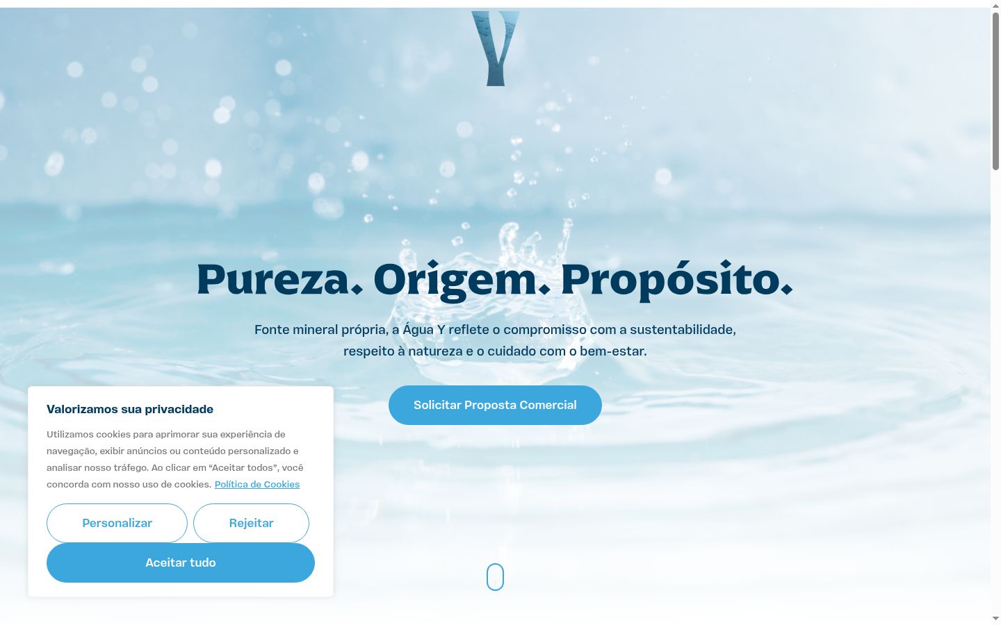Snímka obrazovky banera súhlasu zobrazeného pred akoukoľvek interakciou