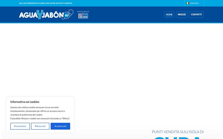 Екранна снимка на aguayjabon.it