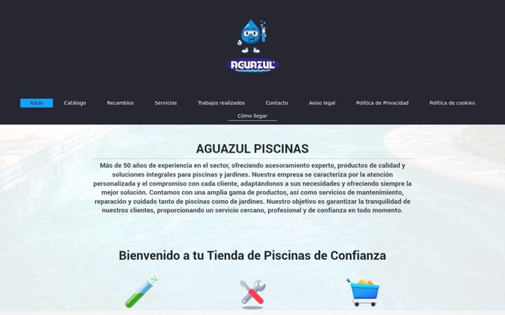 Screenshot of aguazulpiscinas.es