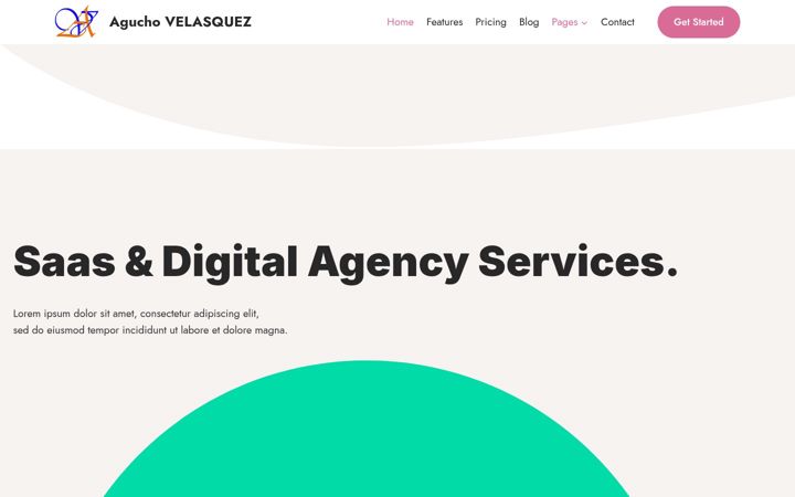 Screenshot of aguchovelasquez.com
