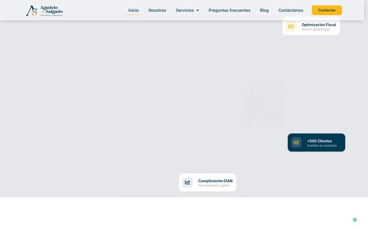 Screenshot of agudelosalgado.com