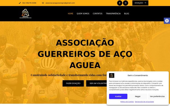 Screenshot of aguea.com.br
