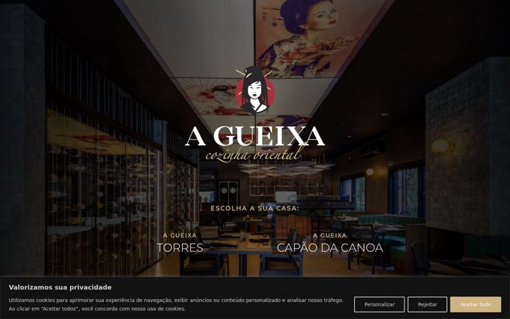 Screenshot of agueixacozinhaoriental.com.br