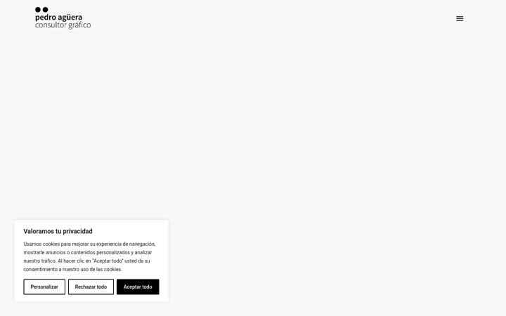 Snimka zaslona za agueragrafic.com