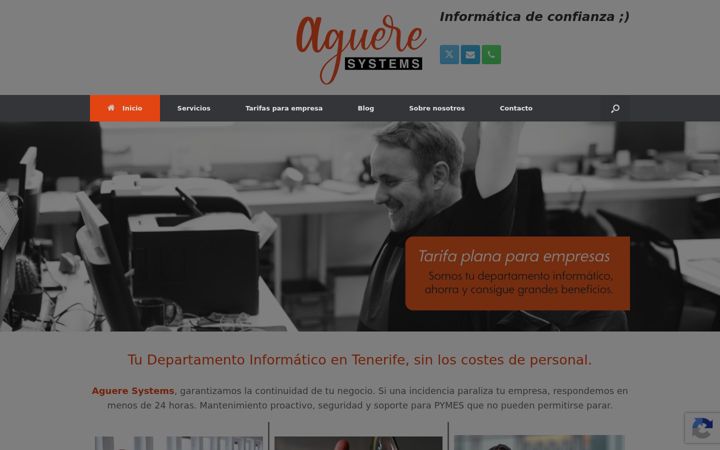 Skärmbild av agueresystems.es