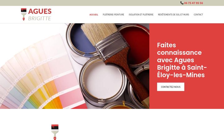 Snimka zaslona za agues-peinture.com