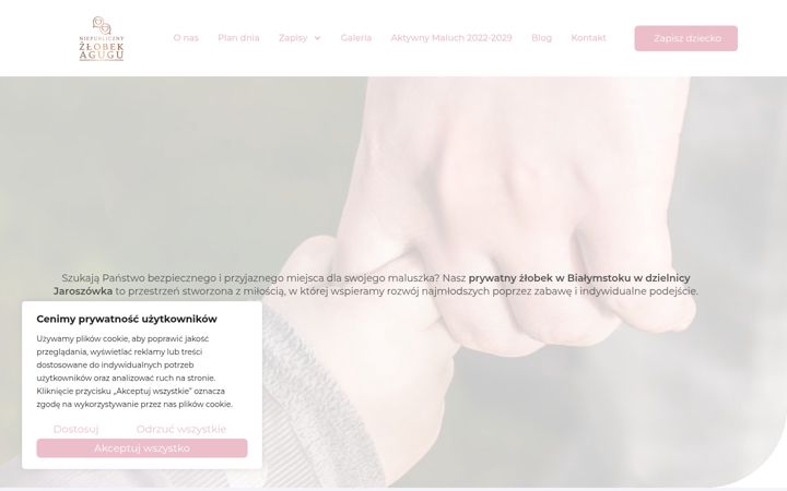 Screenshot of aguguzlobek.pl