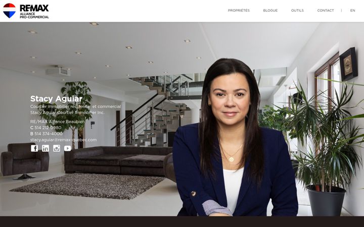 Snimka zaslona za aguiarimmobilier.com