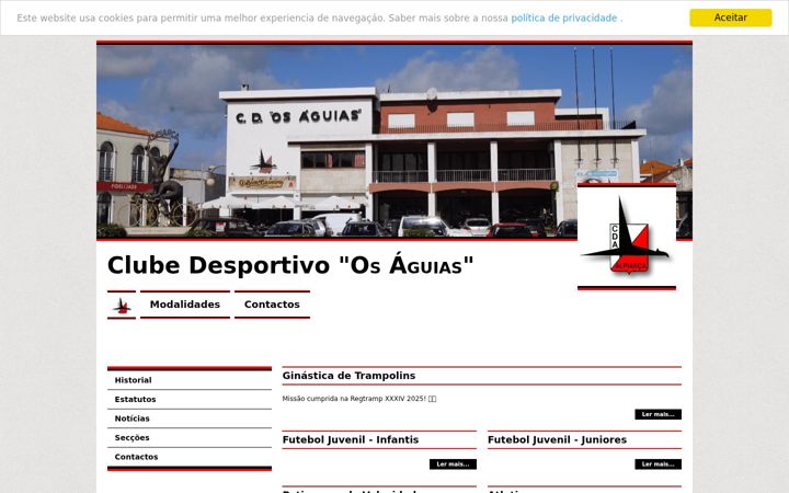 Screenshot of aguiasalpiarca.pt
