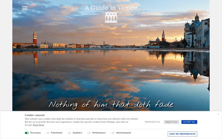 Screenshot of aguideinvenice.com