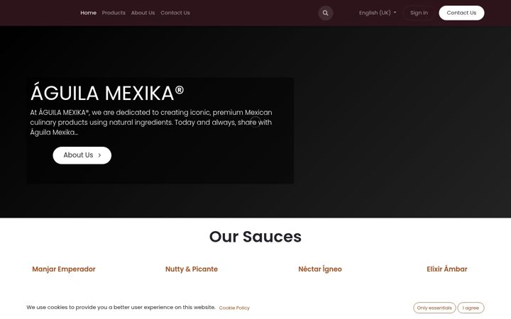 Screenshot of aguilamexika.com