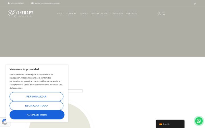 Capture d'écran de aguilarpsicologia.es