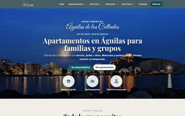 Screenshot of aguilasdeloscollados.com