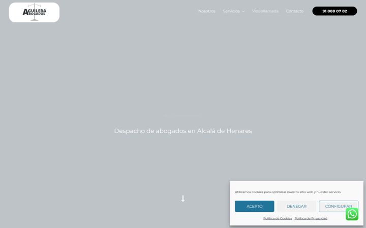 Screenshot του aguileraabogadosdespacho.es