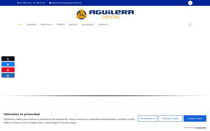 Screenshot του aguileradental.es