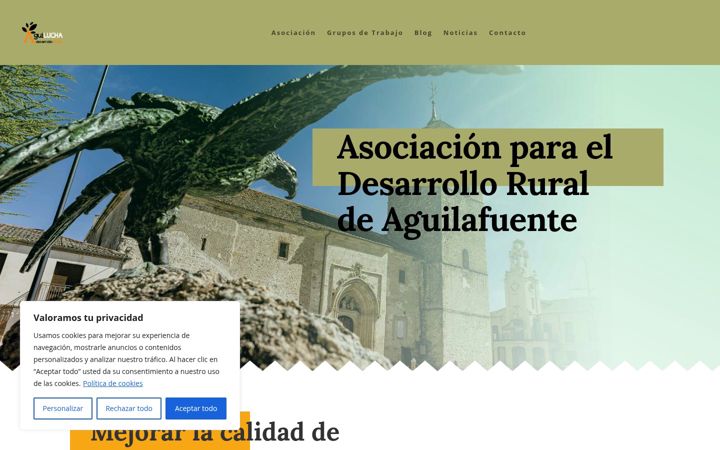 Екранна снимка на aguilucha.com