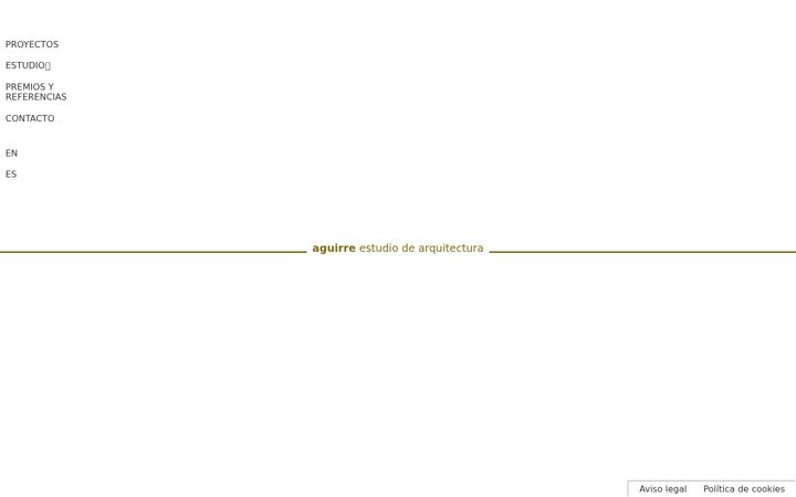 Екранна снимка на aguirreestudioarquitectura.com