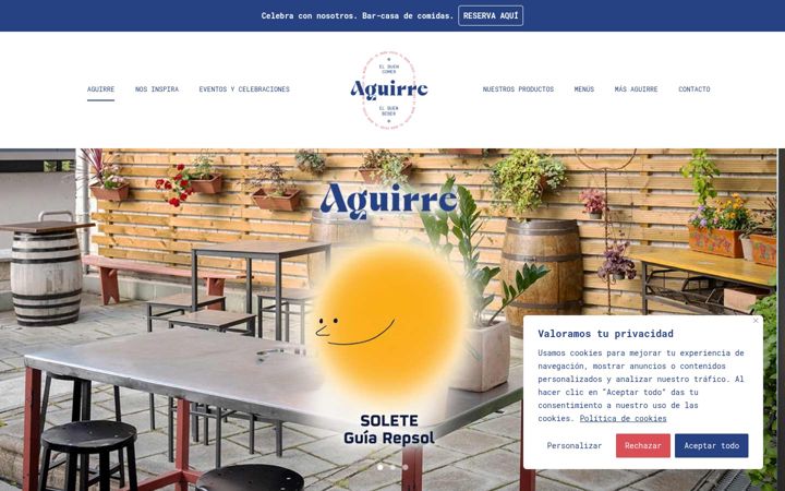 Screenshot of aguirrepozuelo.com