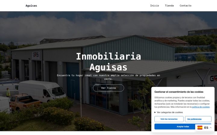 Екранна снимка на aguisas.com