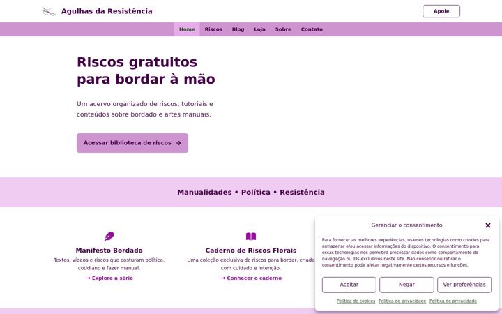 Screenshot of agulhasdaresistencia.online