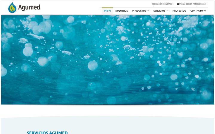 Screenshot stránky agumed.es