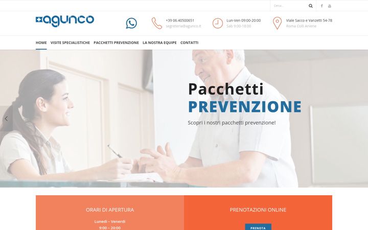 Screenshot stránky agunco.it