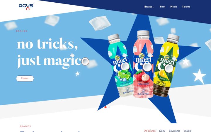 Screenshot of agusglobal.com