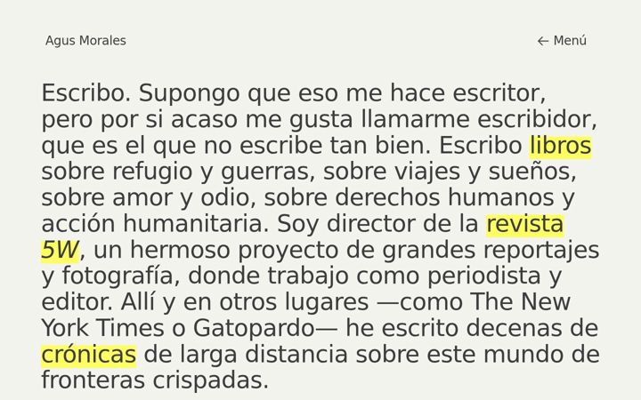 Screenshot of agusmorales.com