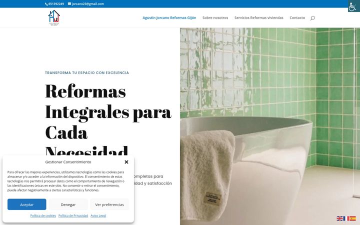 Screenshot of agustinjorcanoreformas.es