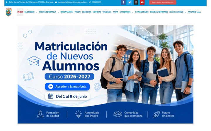 Screenshot stránky agustinosgranada.es