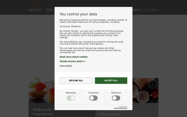 Screenshot of agustson.com