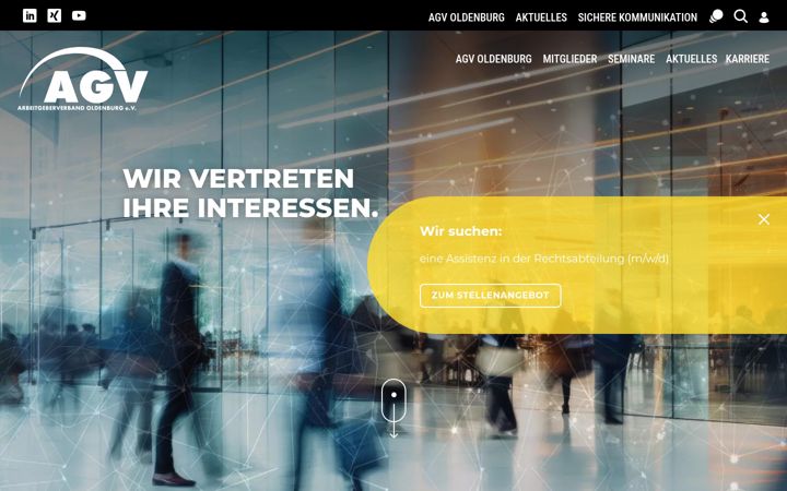 Screenshot of agv-oldenburg.de