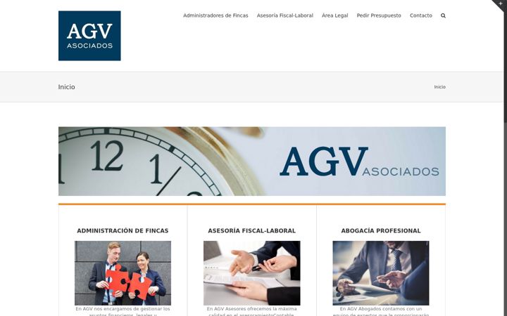 Screenshot of agvasociados.com