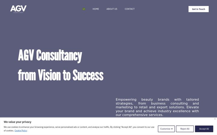 Screenshot of agvconsultancy.com