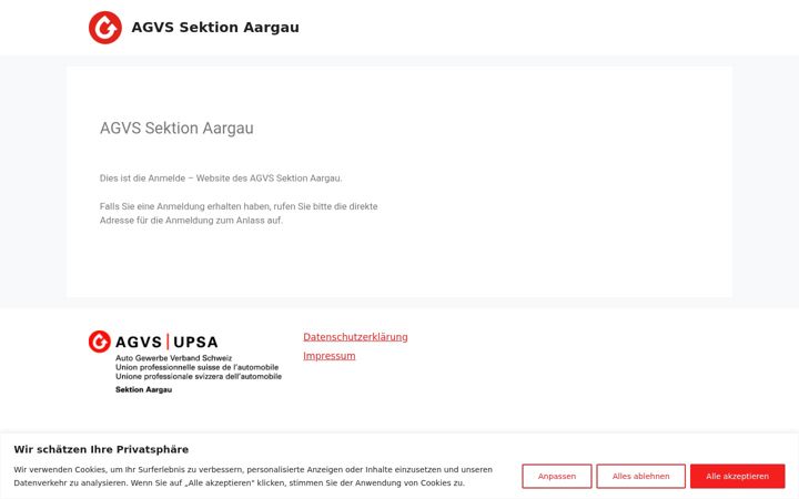 Screenshot of agvs-anmeldung.ch