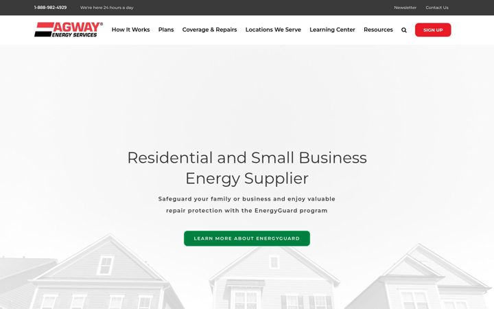 Screenshot of agwayenergy.com