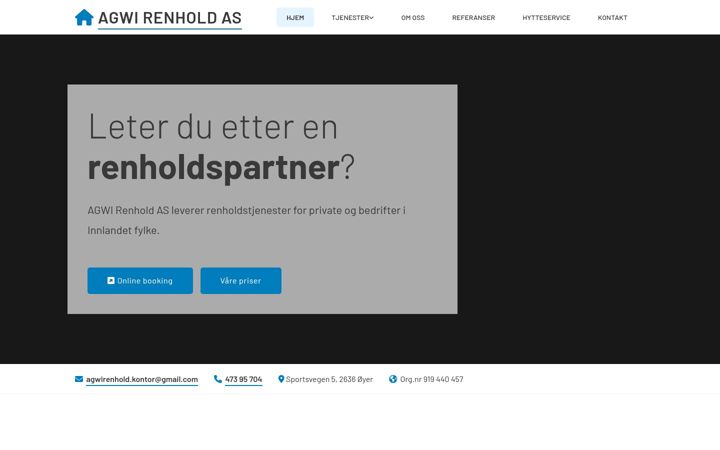 Zrzut ekranu agwirenhold.no