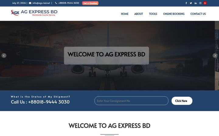 Screenshot of agx-bd.net