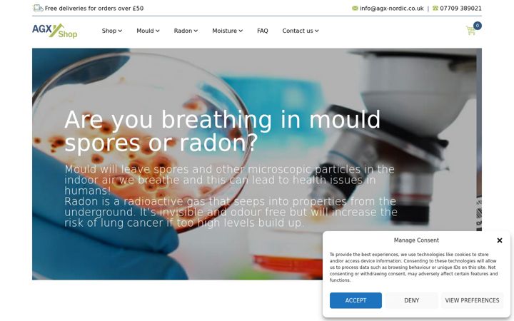 Screenshot of agx-shop.co.uk