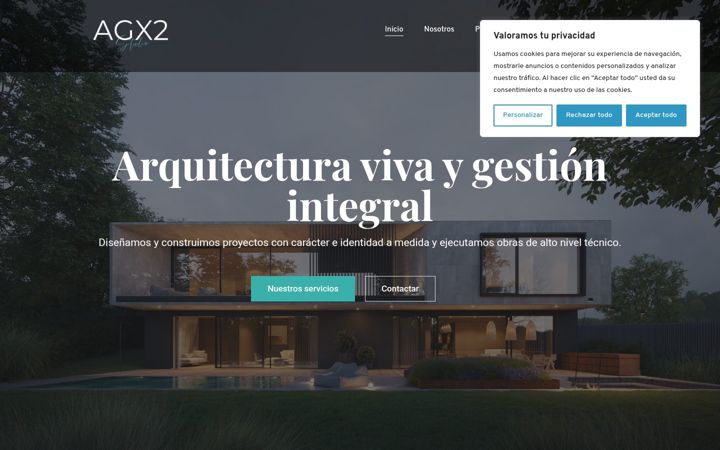 Screenshot von agx2studio.com