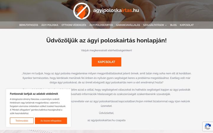 Képernyőkép: agyipoloskairtas.hu