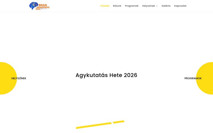 Екранна снимка на agykutatashete.hu