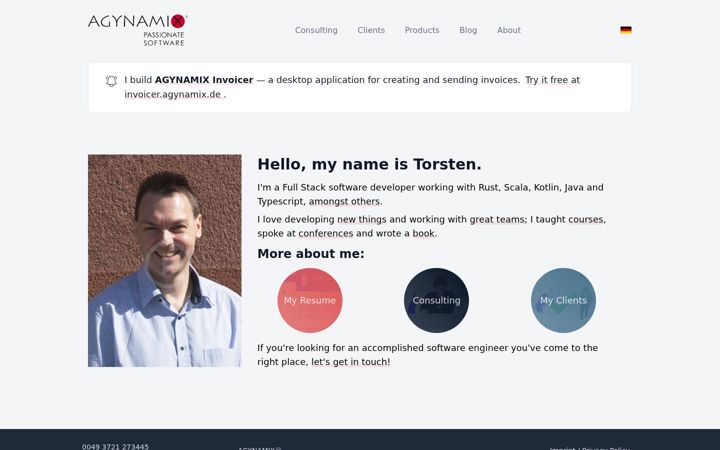 Skærmbillede af agynamix.com