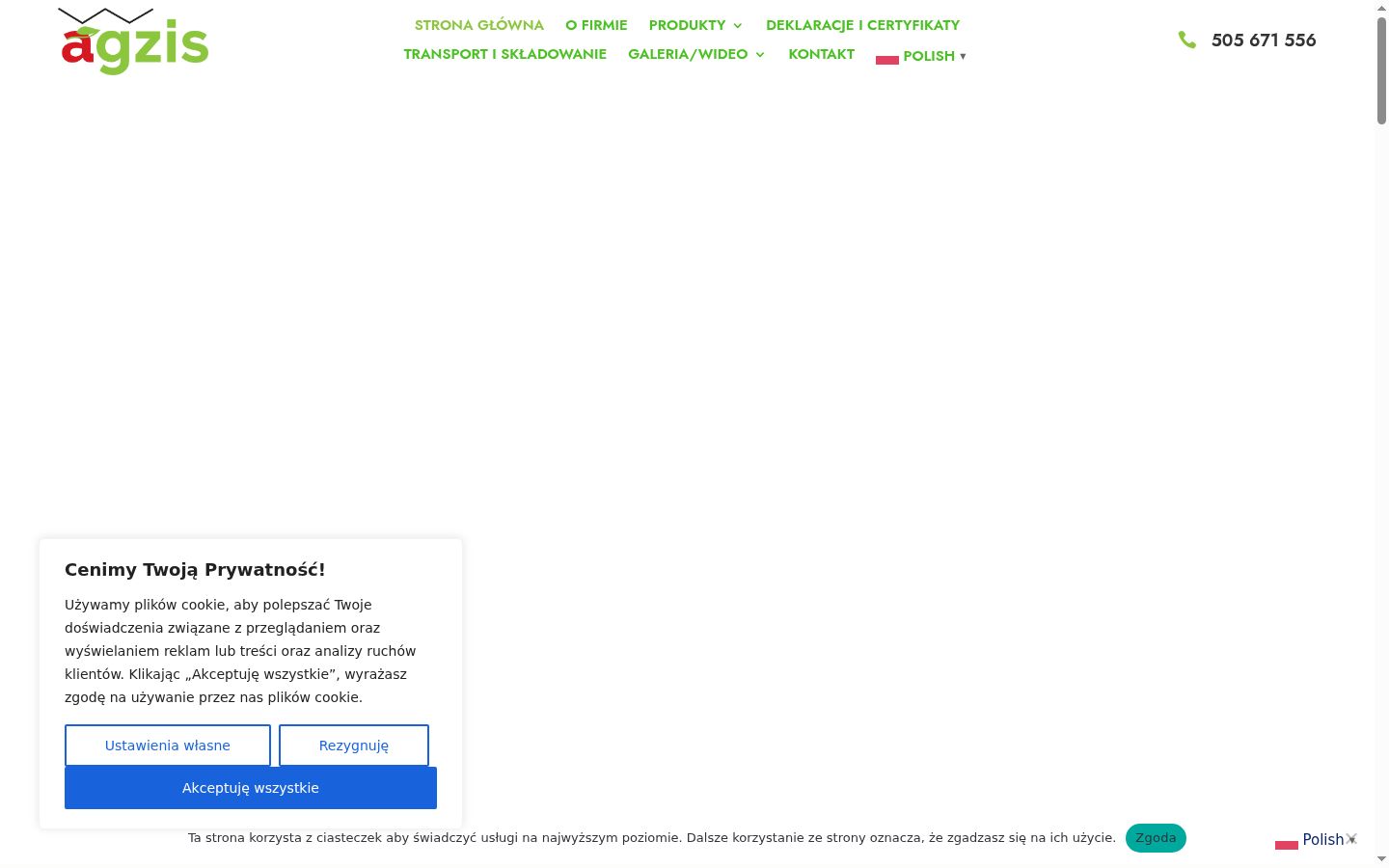 Snimka zaslona bannera za privolu prikazanog prije bilo kakve interakcije