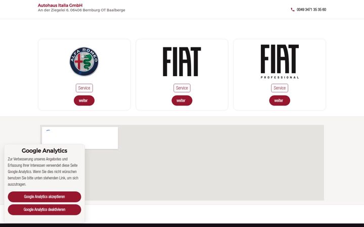 Snímek obrazovky ah-italia.de