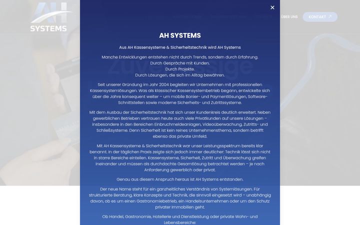 Screenshot ta' ah-kassensysteme.de