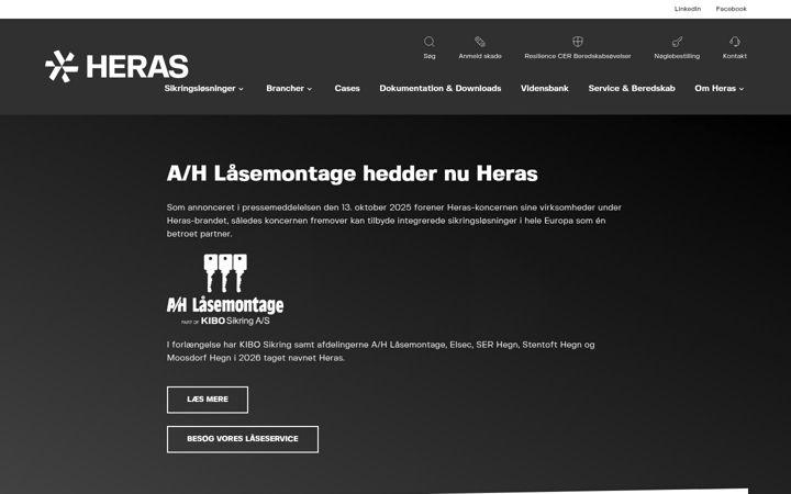 Screenshot von ah-laasemontage.dk