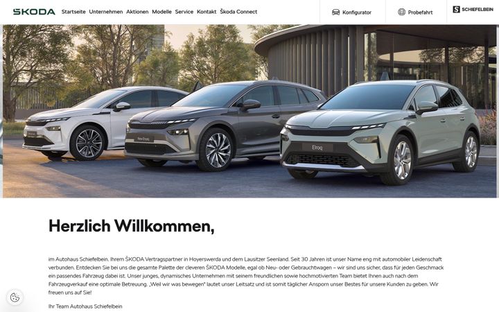 Screenshot von ah-schiefelbein.skoda-auto.de