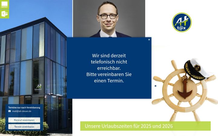 Screenshot of ah-steuer.de